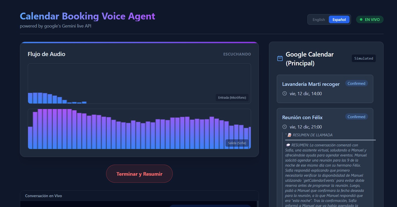 Voice Booking Agent