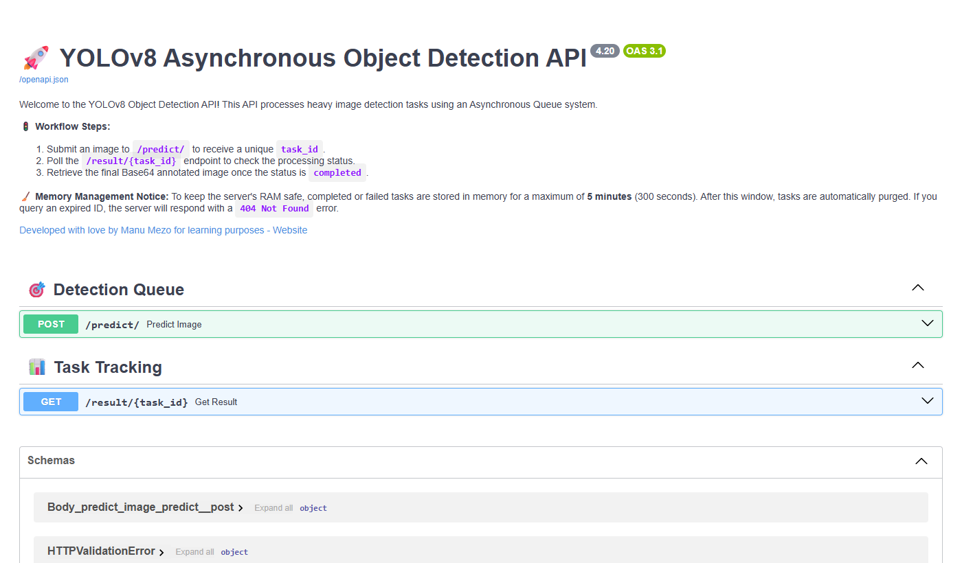 YOLOv8 Inference API