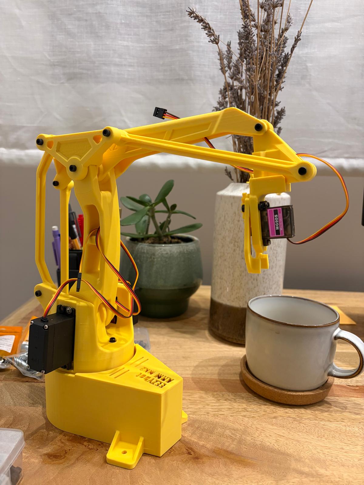 Voice controlled3D Printed AI robotic arm